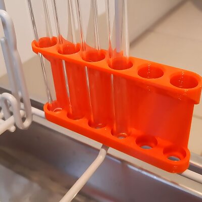 Glass Drinking Straw Holder for Dishwasher