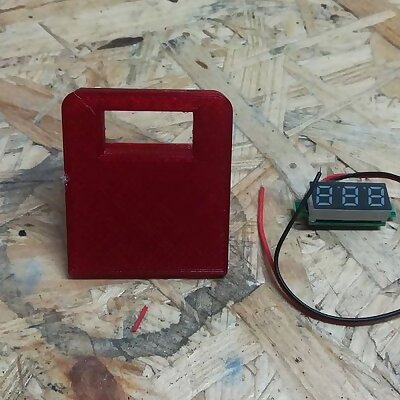 Digital battery voltage meter stand