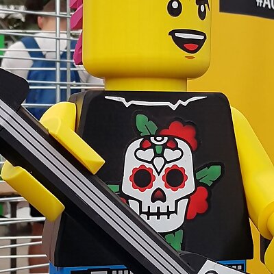 Giant Lego inspired Minifigure  Ponko Punk Rocker