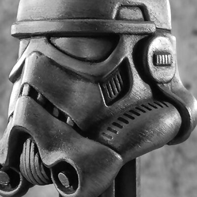 Stormtrooper Helmet on Piedestal STL