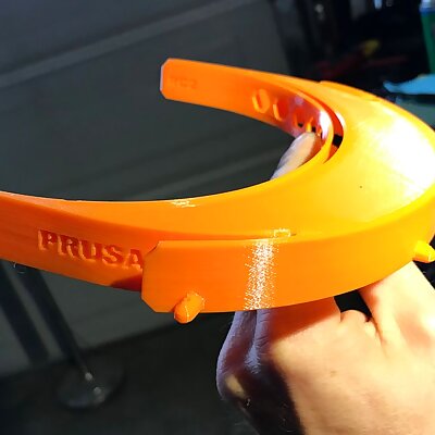 Prusa RC2 Face Shield Upper Brow Cover No Supports