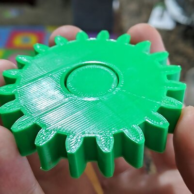 Fridge Magnet Gear Spinner With BuiltIn Magnet