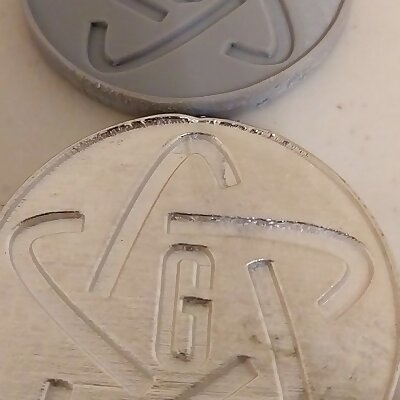 Metal cast challenge coin and mold