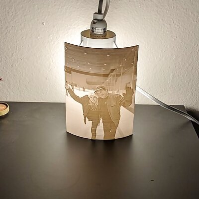 Lithophane Backlight Lamp Holder IKEA STRALA