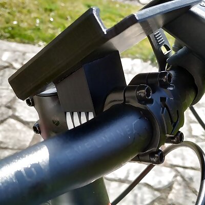 bike phone adapter 35mm diameter clamps on handlebar mount for external phone holders