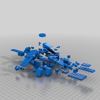 Clone Wars Lego Republic Gun Ship Exploded View