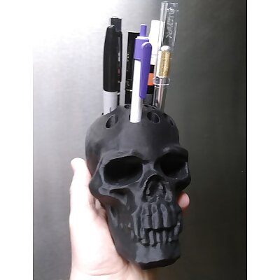 Skull with Fangs Pen Holder