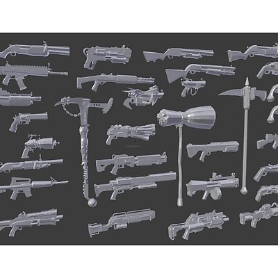 Fornite Assorted Weapons