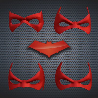 Red Hood Domino Inspired Mask Pack