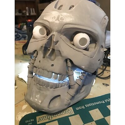 T800 skull working Jaw and eyes  more!