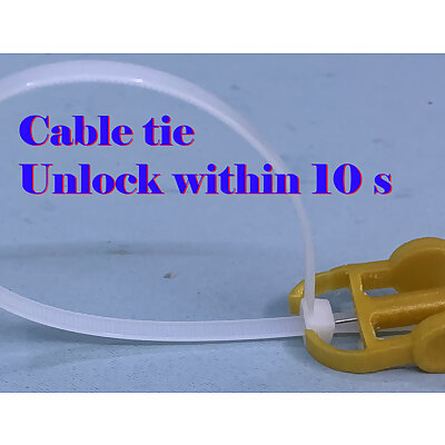 Cable tie unlock