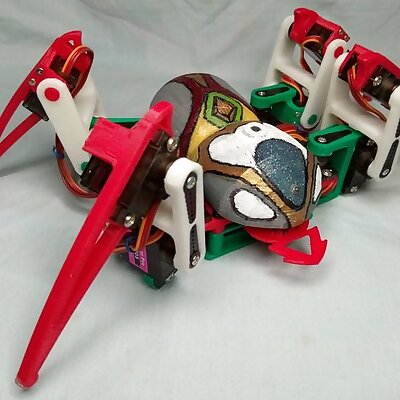 Spider robotquad robot quadrupedMG90
