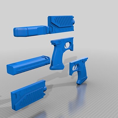 Judge Dredd Law Giver Gun 1995 Split ready to print