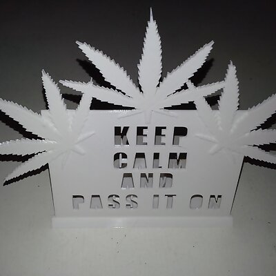 weed wiet cannabis pass it on candleholder