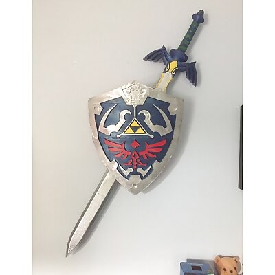 Wall Hanger for Master Sword and Hylian Shield