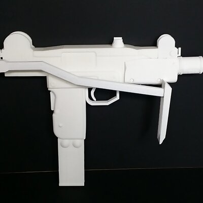 MiniUzi submachine gun with shoulder stock opened Replica