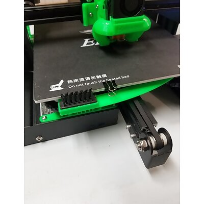 Ender 3 Nozzle cleaning brush mount