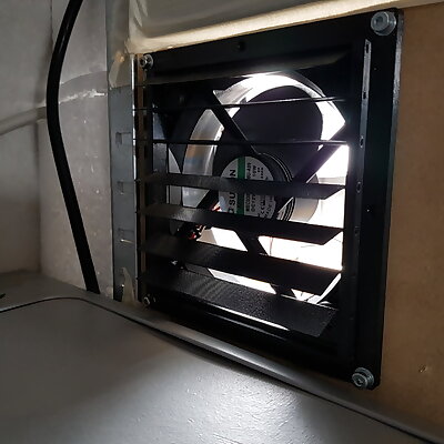 Gravity Vent for Enclosure for 120mm fan