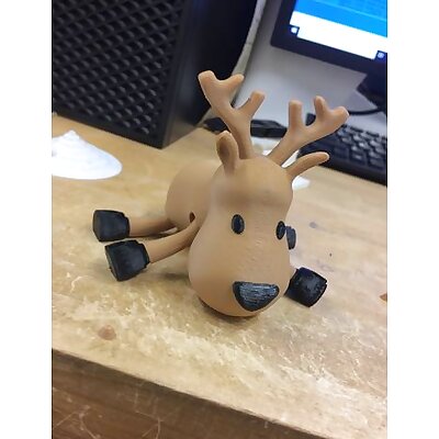 Articulating Multicolor reindeer