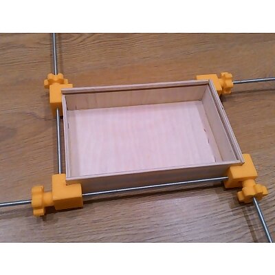 Clamp for boxes or frames