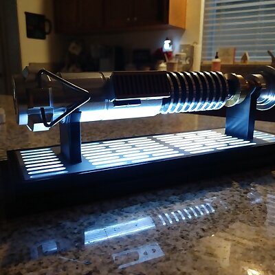 remix of simple printable lightsaber stand fit Disneyland Luke Skywalker Saber