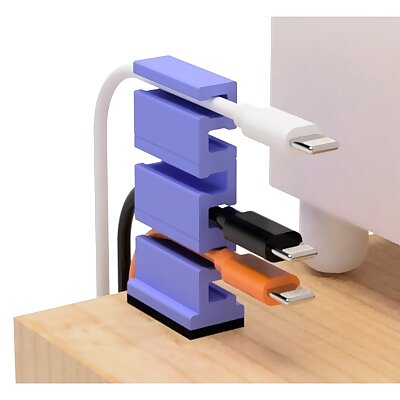 USB cable holder for narrow space