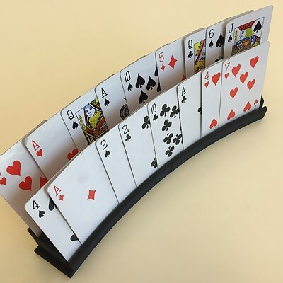 Modulable playing card holder