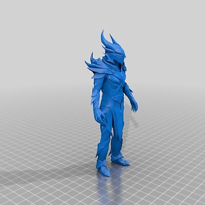 Skyrims Daedric Model  Armour Suit and Weapons
