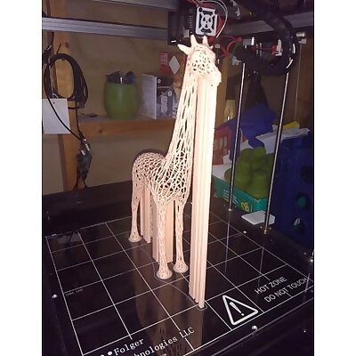 Giraffe Voronoi With Supports  300mm Tall