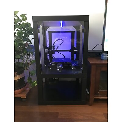 Clean Ender 3 Enclosure with instructions! plenty of underspace