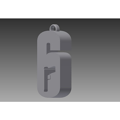 Rainbow Six Siege Logo Keychain