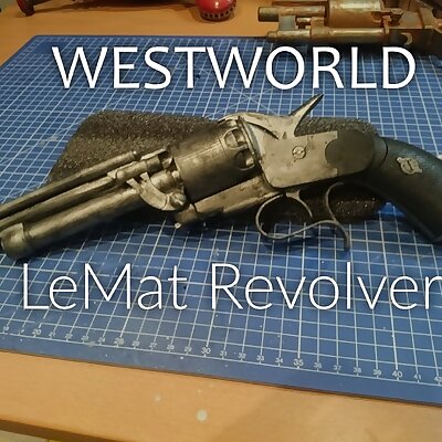 Westworld inspired Man in Blacks LeMat Revolver