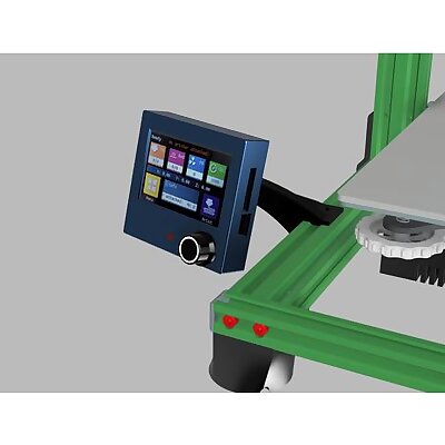Slim and Elegant BTT TFT35 E3 V3 dual mode touch screen Extrusion Mount