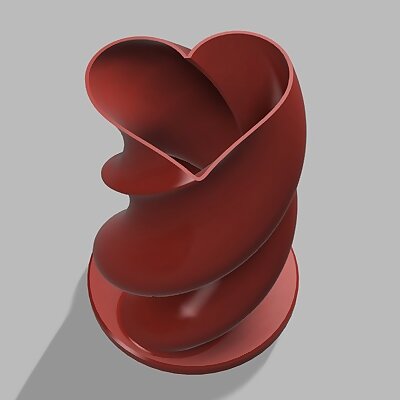 Twisted Heart Valentines Vase