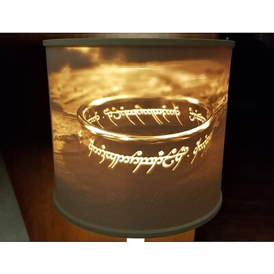 Lithophane Lampshade  Lord of the Rings