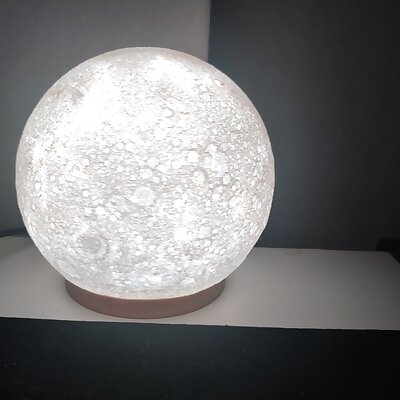 Moon Lamp with Base and Lights