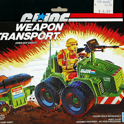 GI Joe  Weapon Transport 1985 COMPLETE