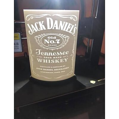 Jack Daniels Lithophane