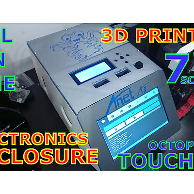 3D Printer Electronics Enclosure  Touch Screen Mainboard MOSFET PSU Raspberry Fan