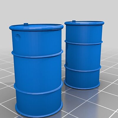 135 scale 55 Gallon Drums