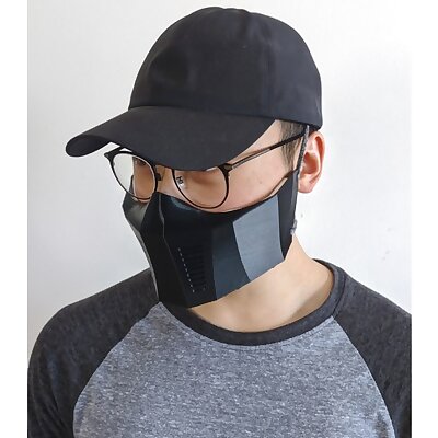 Face Mask Respirator with Filter Slots