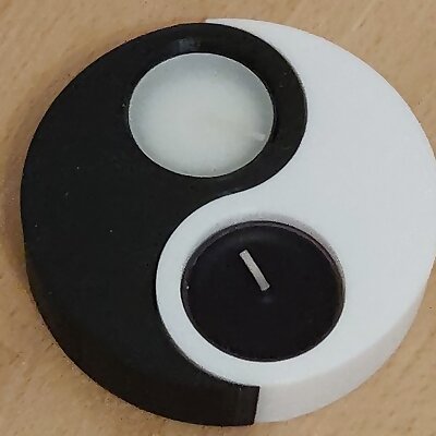Yin and Yang candle holders