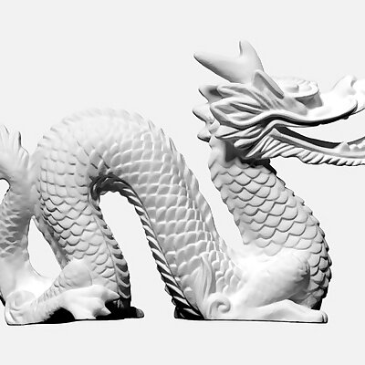 3D scan of plastic dragon 1