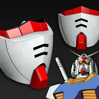 COVID19 Mask Cap Gundam RX78 Edition