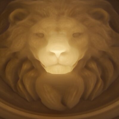 Lion  3D optical illusion