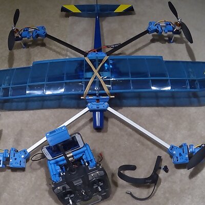 HeliPlane with Magnetic Servo Split Couplers