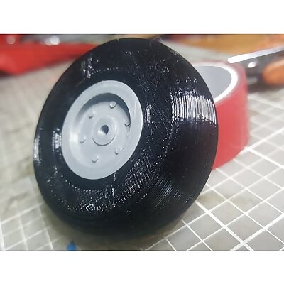 2 inch RC airplane wheel with a 3 mm center hole