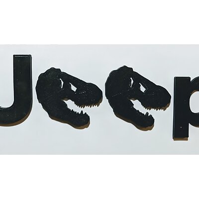 Jurassic Park TRex Jeep Wrangler emblem
