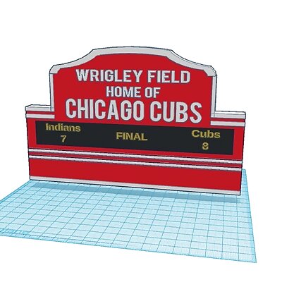 Custom Wrigley Field Sign ChicagoCubs