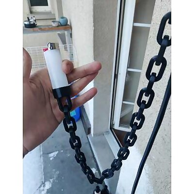 BIC lighter holder with Chain